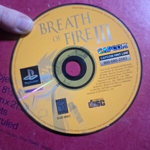 Breath of Fire III PlayStation Disc